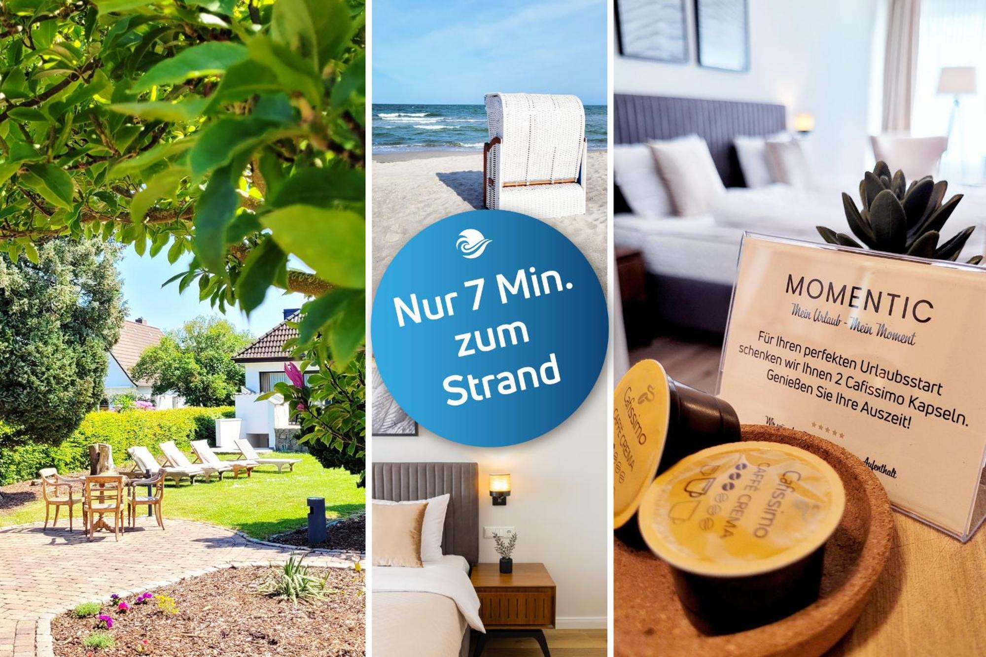 Hochwertige Ferienwohnung Mit Sonnenterrasse & Gartenblick, Nur Wenige Gehminuten Zum Strand 샬베우츠 외부 사진